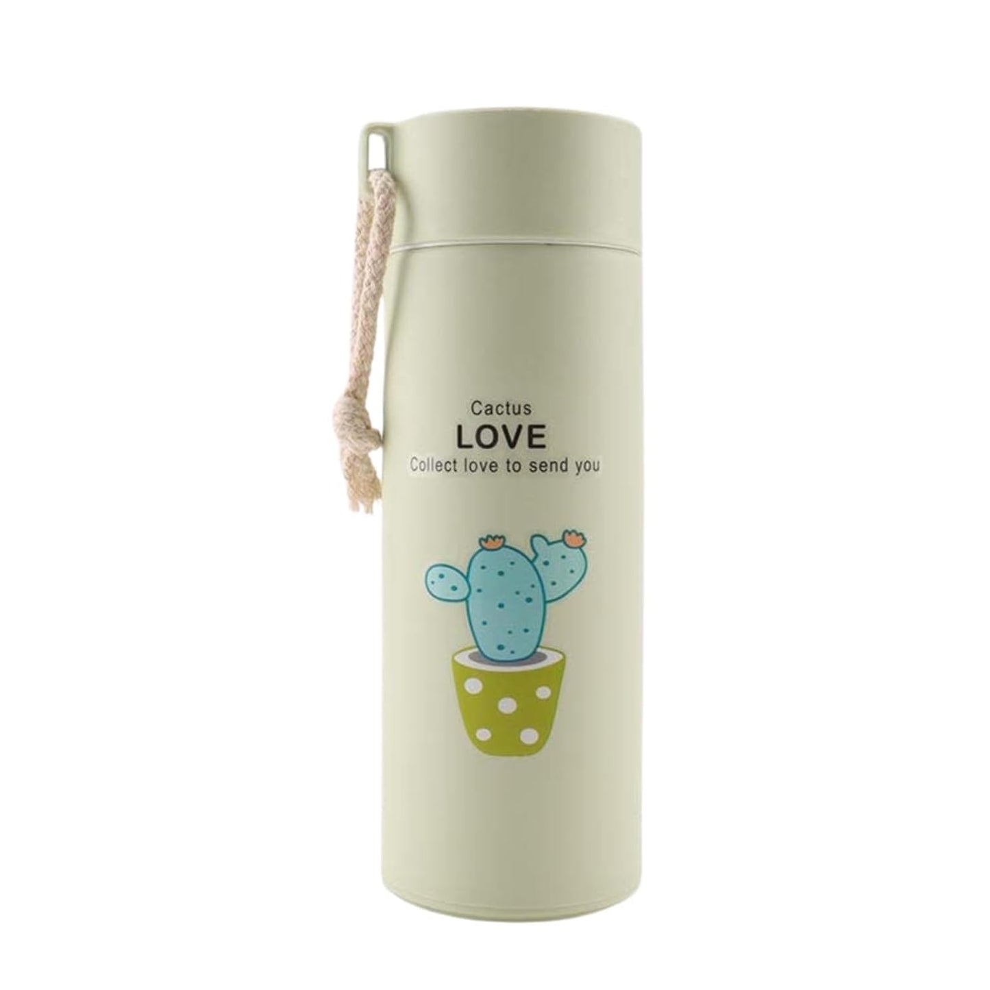 Cactus Love Design Glass Bottle 400ml