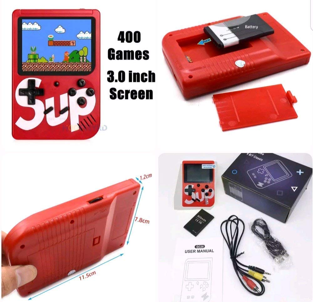 SUP Portable Game Console with 400 in 1 Classic Old Games