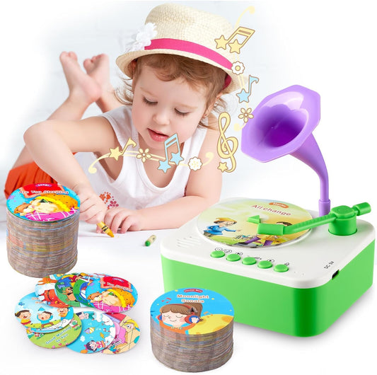 Kids Gramophone with 95 Cards