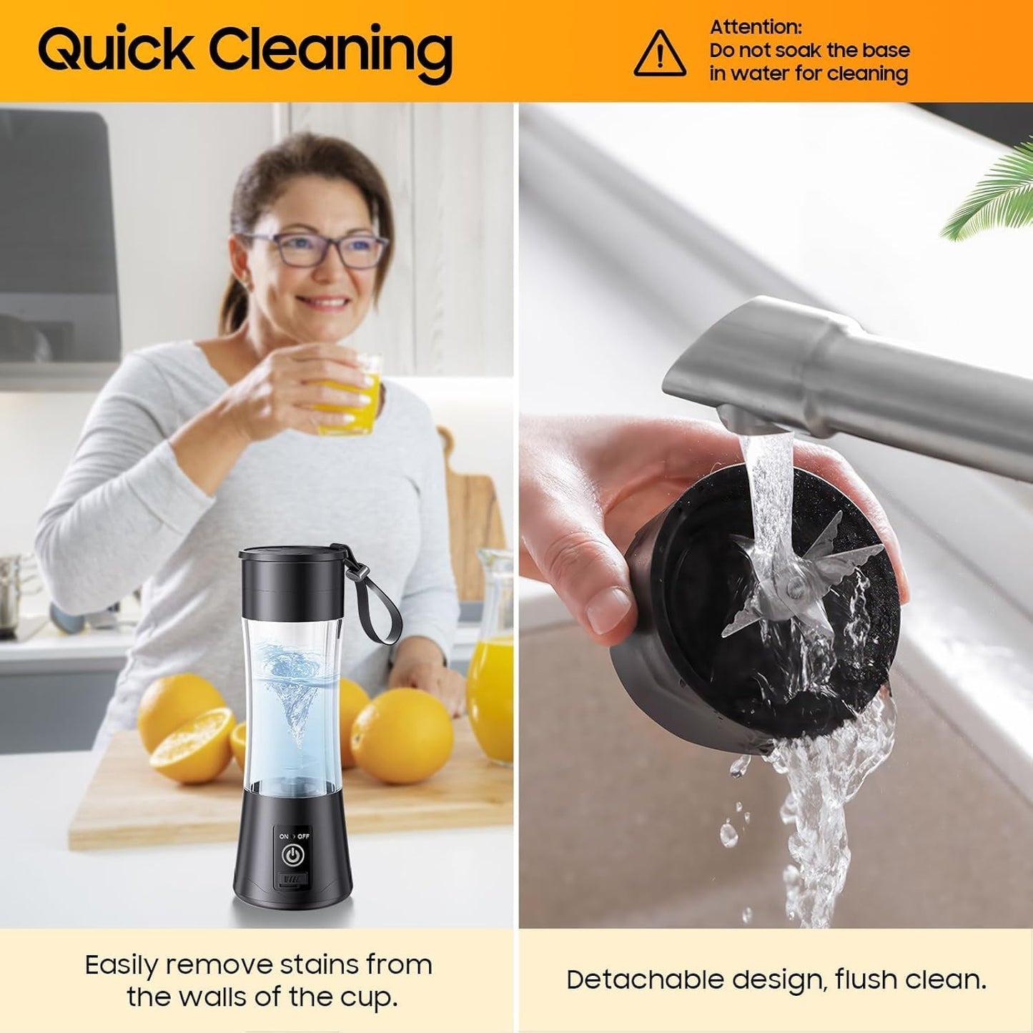 Portable Juicer Mixer Blender For Smoothies & Juices