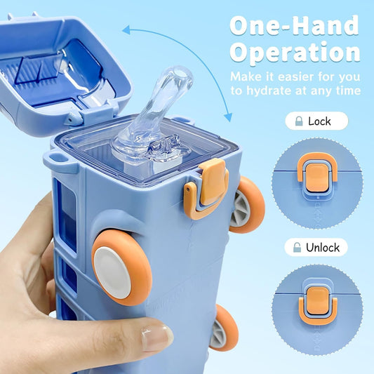 Bus Shape Sipper Bottle for Kids | Capacity 480 ml