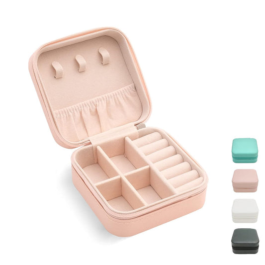 Portable Jewellery Box Travel Mini Storage Organizer Portable Display Storage Box For Rings, Earrings, Necklaces