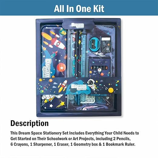Toy Imagine Theme Stationery Set for Kids | 12-Piece Stationary Kit for Boys & Girls Age 3-15 Years