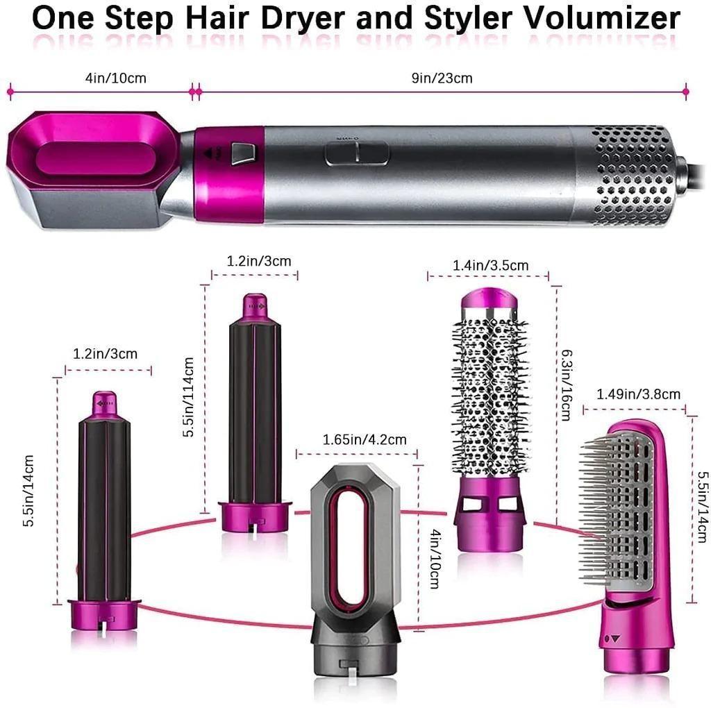 5 in 1 Multifunctional Hair Dryer Styling Tool, Detachable