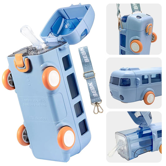 Bus Shape Sipper Bottle for Kids | Capacity 480 ml